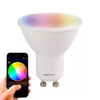 Lámpara Led Dicroica Akai Gu10 7w Smart Wifi App Color de la luz RGB