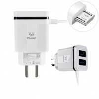 Cargador Celular Micro USB 3.1A + 2 Salida USB Carga Rápida TMCC324