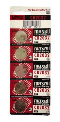 Pila Maxell CR2032 Voltaje 3V Batería De Litio x Unidad